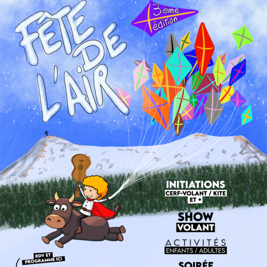 Fête de l'Air 2025 - Snowkite/Landkite - Cerf-volant :: 18-19 January 2025 :: Agenda :: LetsKite.ch