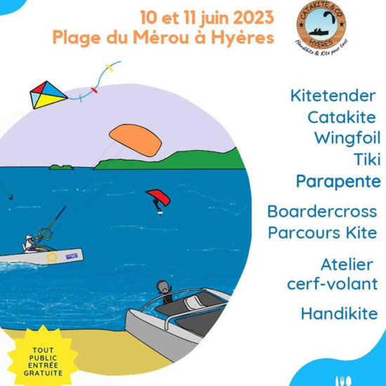 "Conviviale kite"  - Le Merou - Hyères :: 10-11 June 2023 :: Agenda :: LetsKite.ch